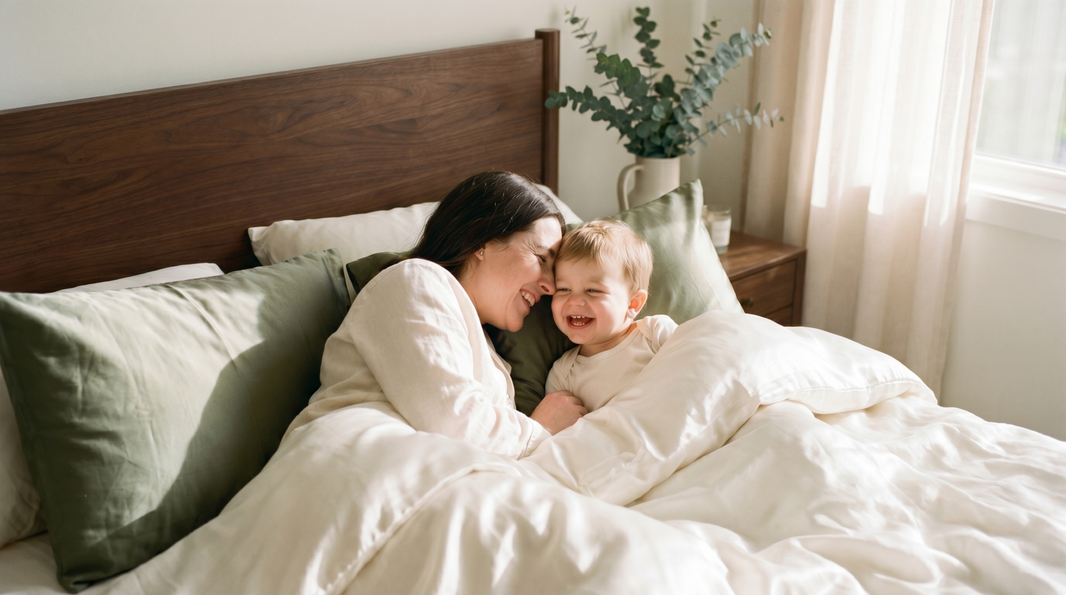 Mother's Day gifts featuring cooling and breathable bedding for better sleep