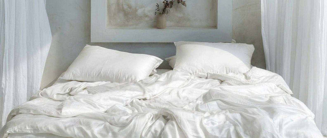 How often to wash sheets with clean white bedding and fresh pillows