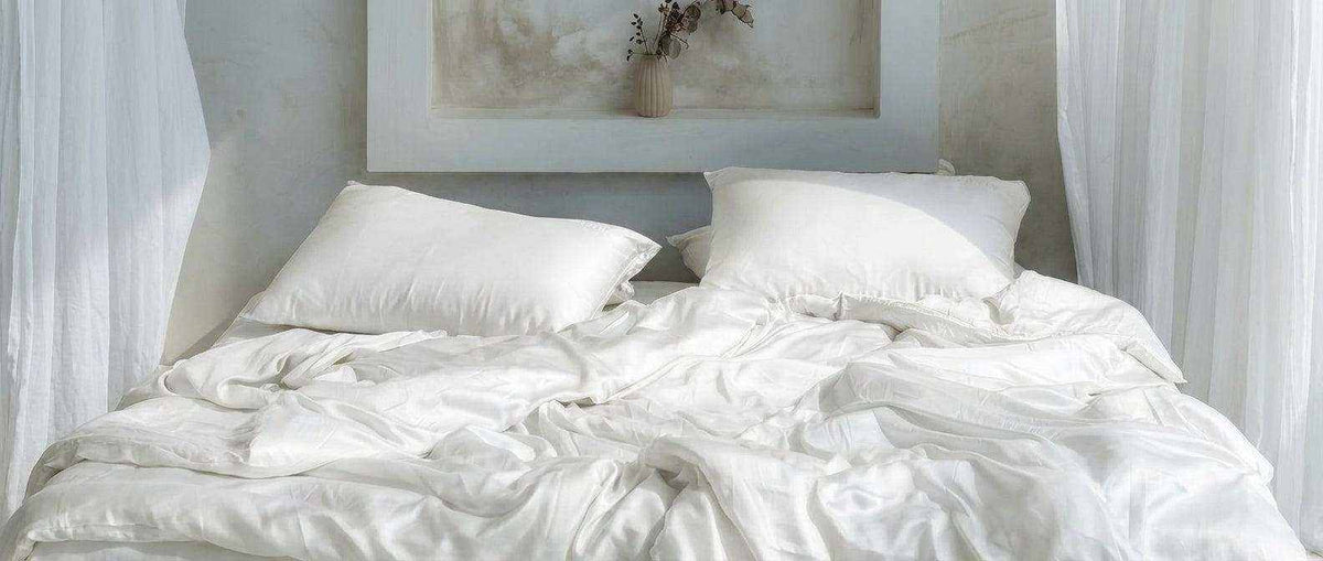 How often to wash sheets with clean white bedding and fresh pillows