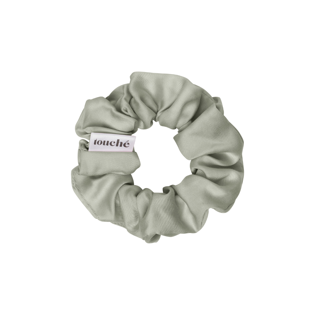 Vegan Silk Scrunchies - Sage