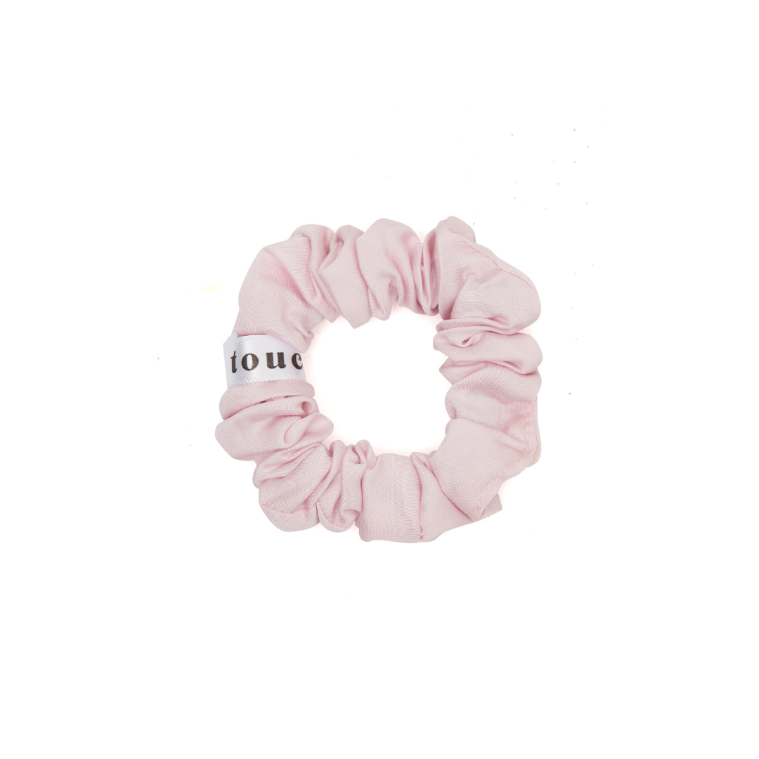 Vegan Silk Scrunchies - Pink