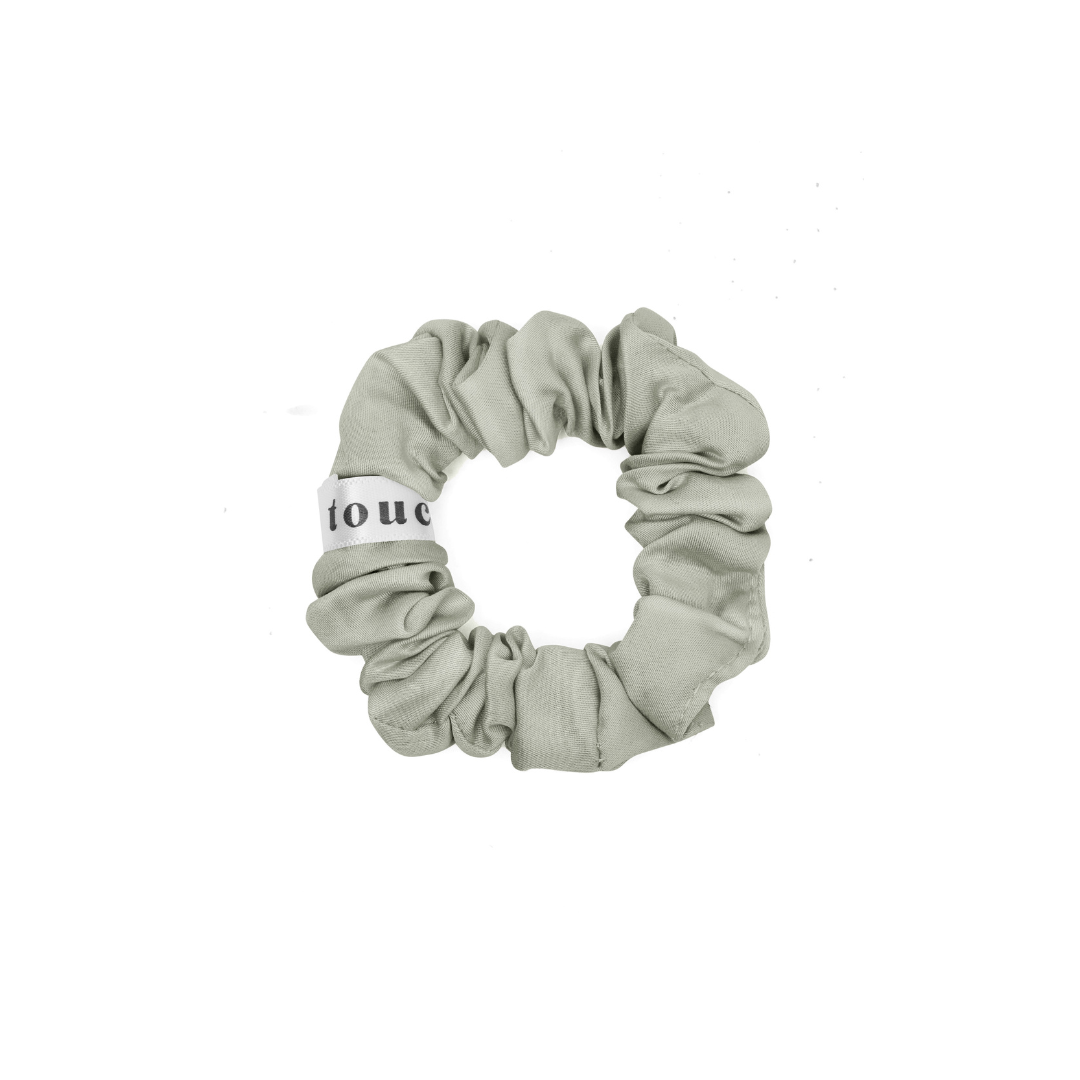 Vegan Silk Scrunchies - Sage