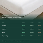 MyntBalance™ temperature balancing fitted sheet made from breathable TENCEL™ lyocell with deep pockets and reinforced straps