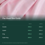 MyntBalance temperature balancing flat sheet made of soft, breathable TENCEL lyocell fabric draped neatly on a bed