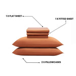 MyntFusion Complete Sheet Set in Terracotta - view 2