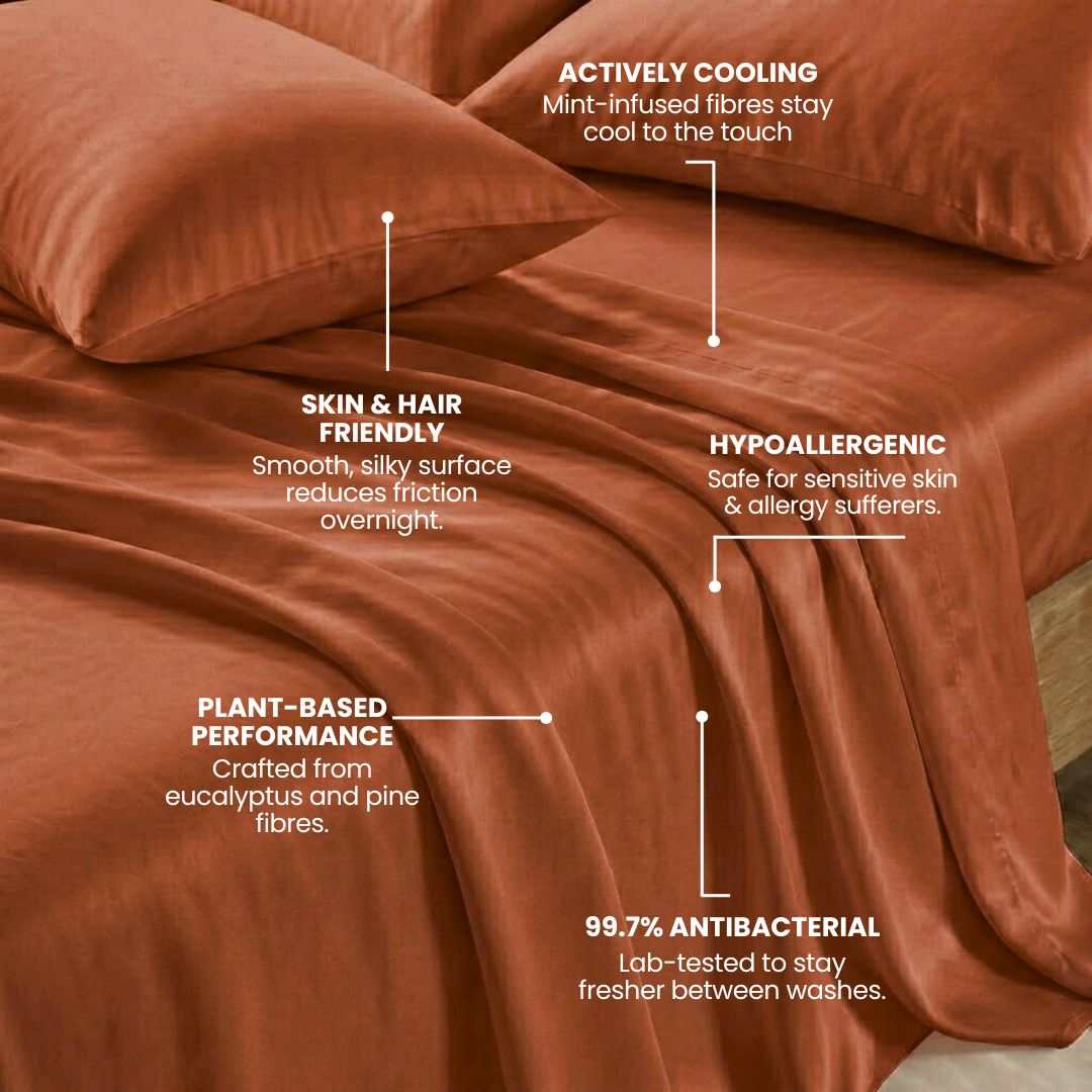 MyntFusion Complete Sheet Set in Terracotta - view 3