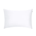 A plain white rectangular Pillowcase on a light grey background, perfect for beauty sleep and waking up to hydrated skin.