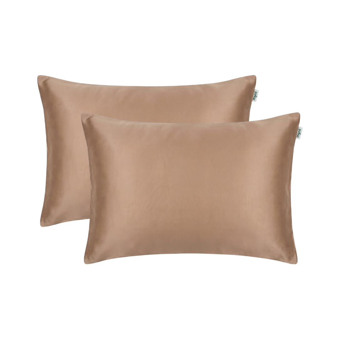 MyntBalance™ temperature balancing pillowcase in soft, breathable TENCEL™ fabric with hidden zipper closure