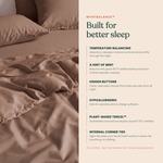 MyntBalance temperature balancing duvet cover made of soft breathable TENCEL lyocell fabric