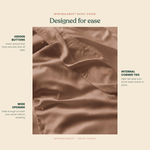 MyntBalance™ temperature balancing duvet cover made from breathable 100% TENCEL™ lyocell with hidden button closure and corner ties