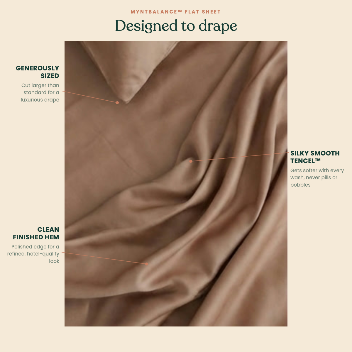 MyntBalance construction - Latte - Designed to drape