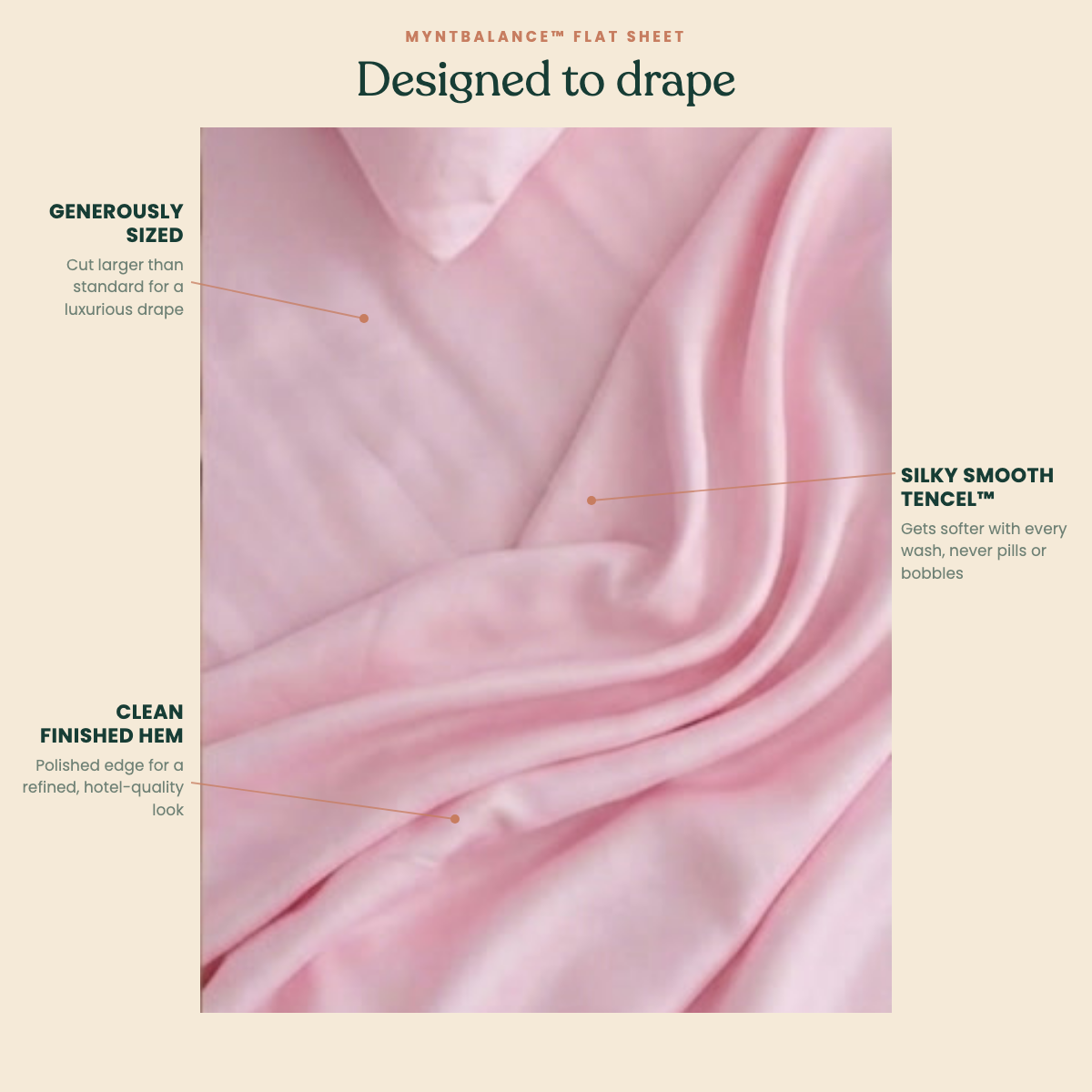 MyntBalance construction - Petal - Designed to drape