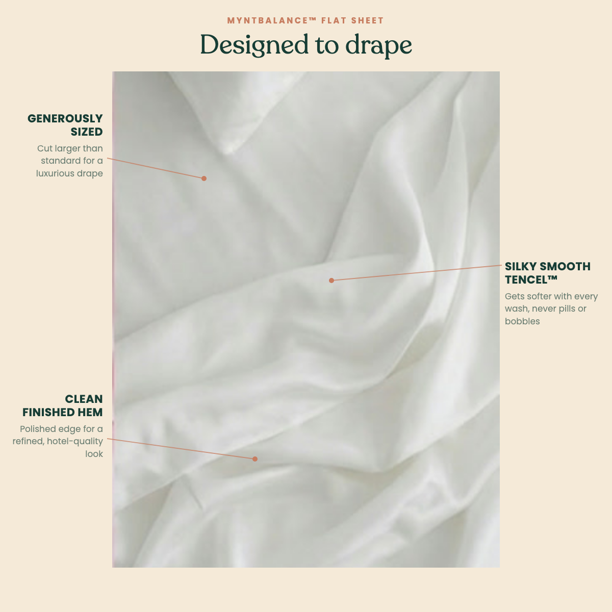 MyntBalance construction - Snow - Designed to drape