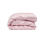 A neatly folded light pink Duvet Cover is set against a plain white background.