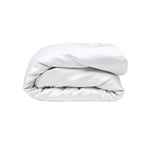 A neatly folded, fluffy white Duvet Cover with antibacterial protection is displayed on a plain white background.