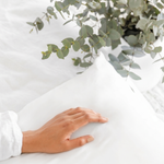 White MyntBalance™ temperature balancing pillowcase made from 100% TENCEL™ lyocell with hidden zipper closure