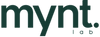 Logo with the word mynt in bold, dark green lowercase letters, followed by a small period and the word lab in smaller, lighter letters underneath the t on a plain white background.