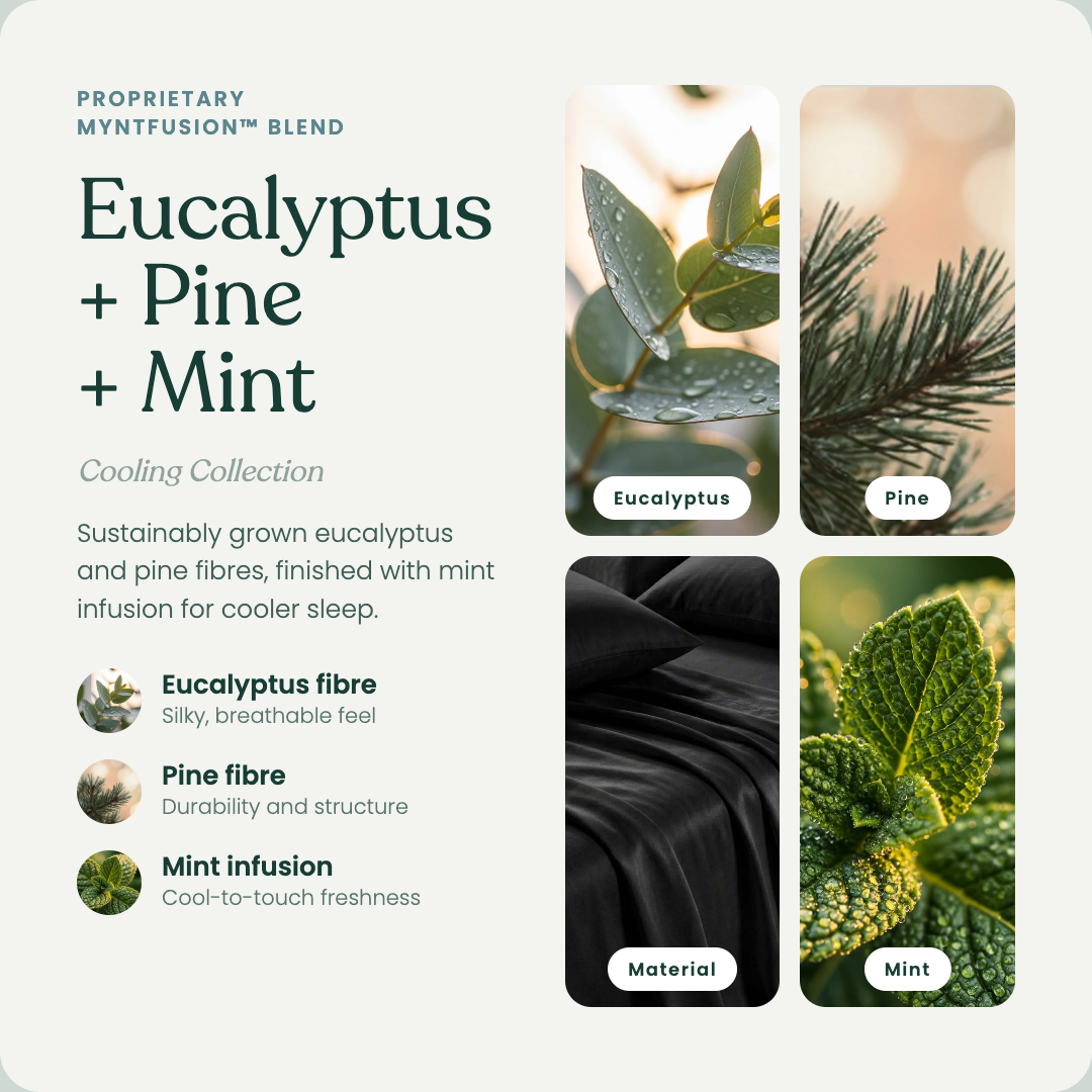 Black — MyntFusion ingredient blend: eucalyptus, pine and mint