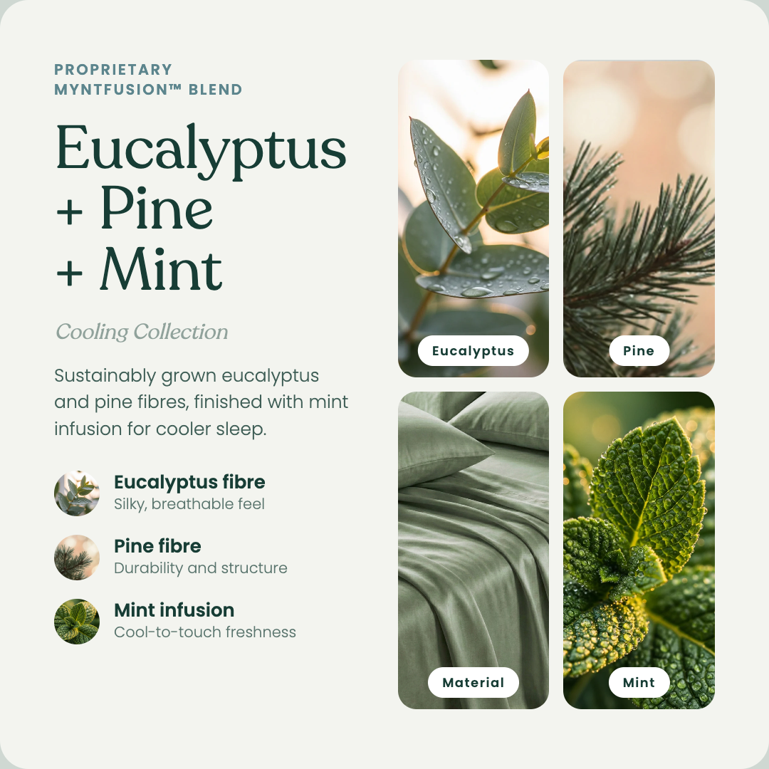 Sage Green — MyntFusion ingredient blend: eucalyptus, pine and mint