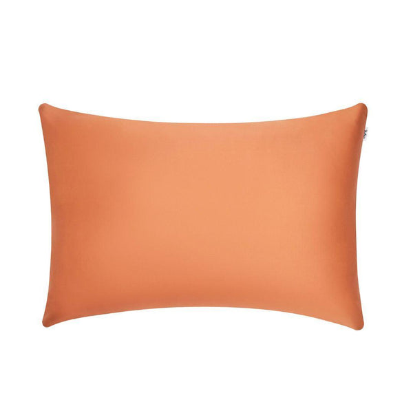 The Mynt Lab Pillowcase is a rectangular terracotta cover with a smooth, solid surface, shown on a white background - ideal for beauty sleep and waking up refreshed.