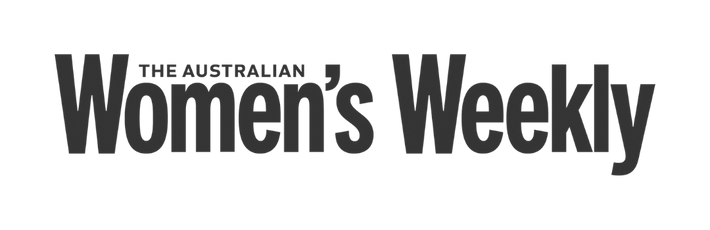 Logo for The Australian Womens Weekly with the title in bold black letters on a light background.