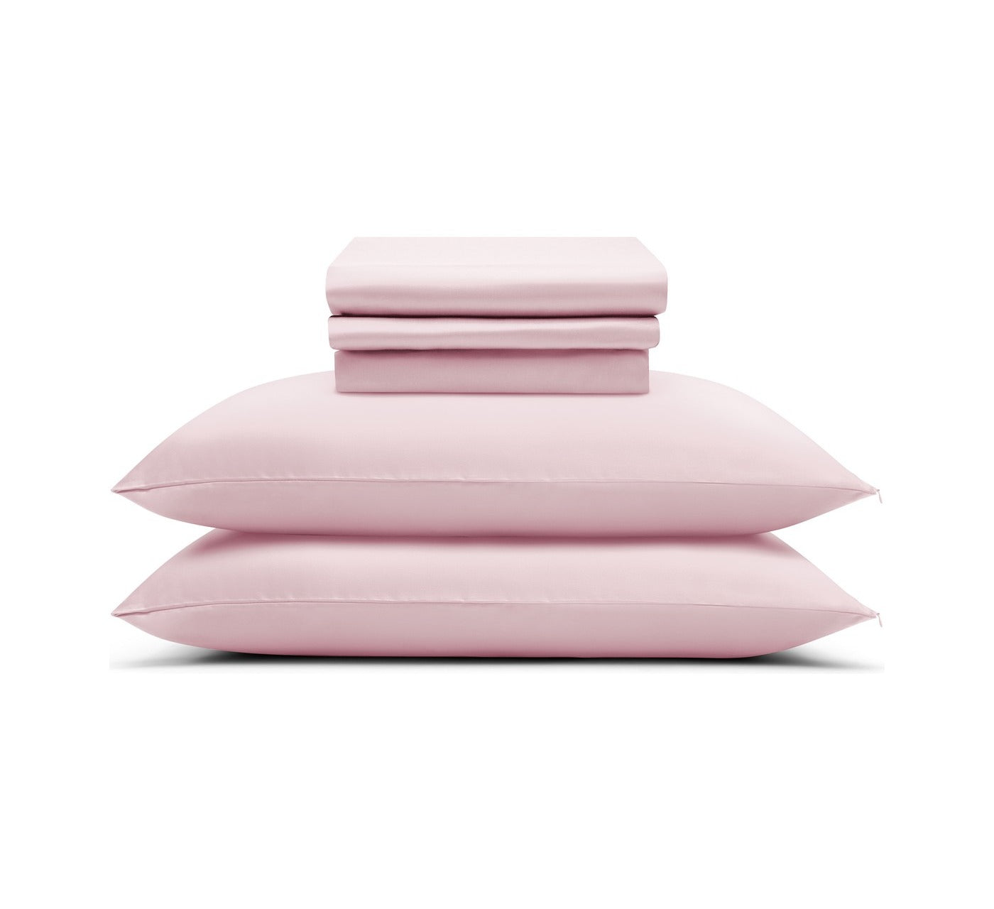 MyntFusion™ Complete Sheet Set in Pink: the whole set: fitted sheet, flat sheet and two pillowcases