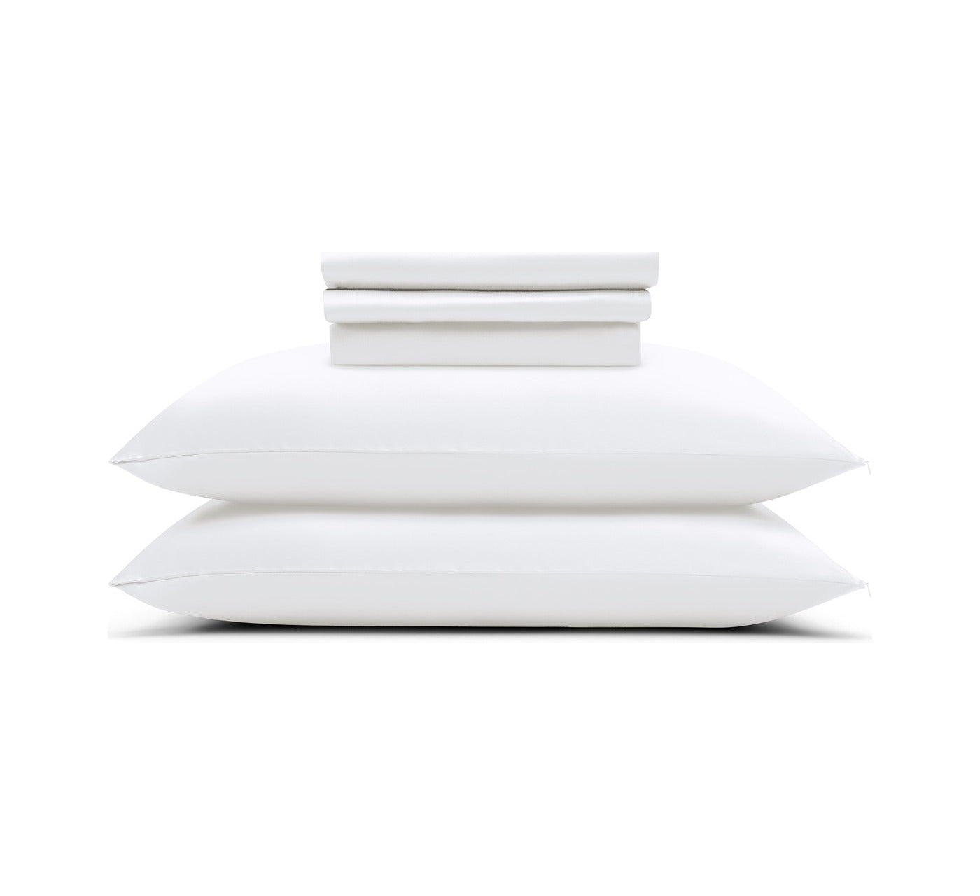 MyntFusion™ Complete Sheet Set in White: the whole set: fitted sheet, flat sheet and two pillowcases