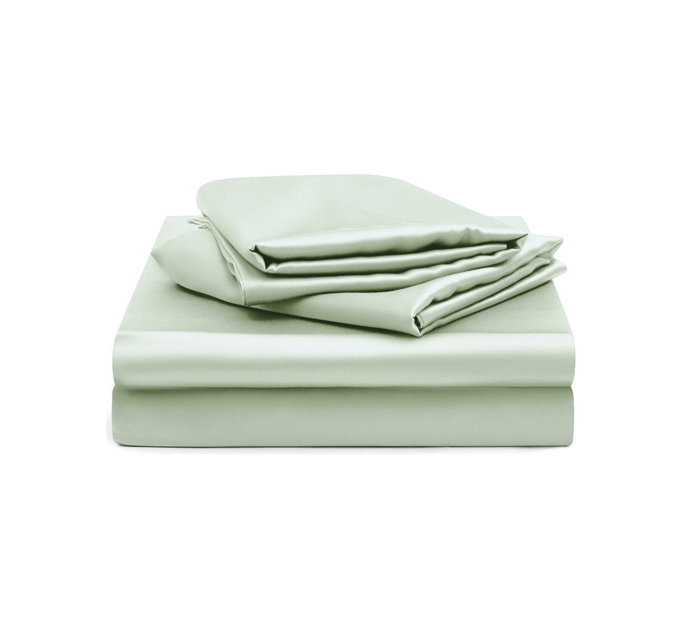 MyntFusion™ Fitted Sheet Set in Sage Green: the whole set: fitted sheet and two pillowcases